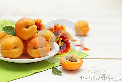 Bright summer food background Stock Photo