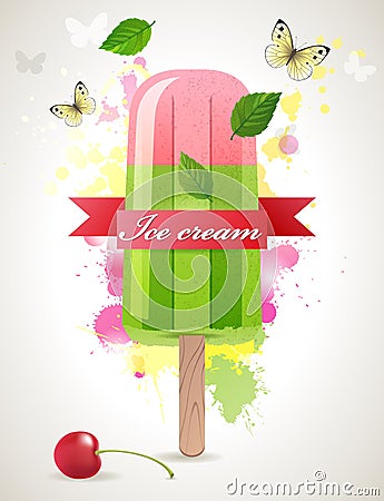 Ice lolly Vector Illustration