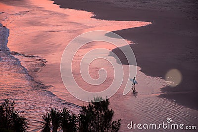 Praia de ItapirubÃ¡ - Imbituba - Santa Catarina - Brasil Stock Photo