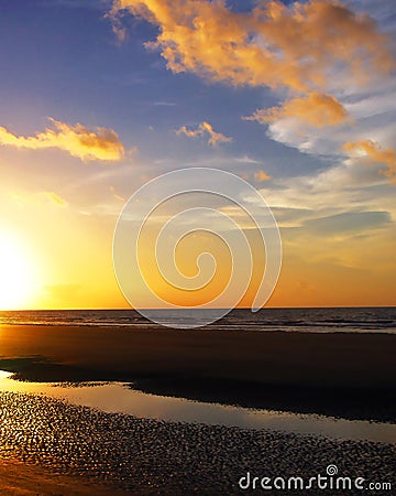 Bright Sunrise Stock Photo