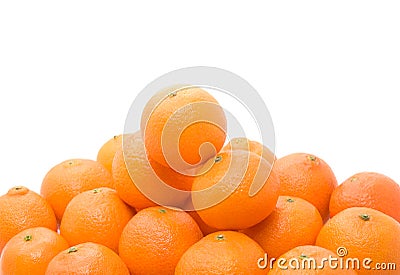 Bright and tasty orange tangerines pile Stock Photo