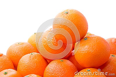 Bright and tasty orange tangerins pile Stock Photo