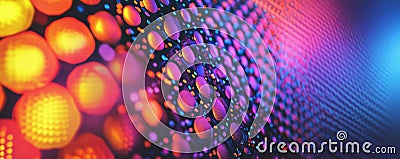 A bright textured surface with a fine, stippled pattern, creating a vibrant, pointillist effect Stock Photo