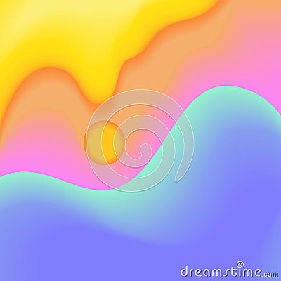 Bright trendy background . Gradient shapes composition. Eps vector Vector Illustration