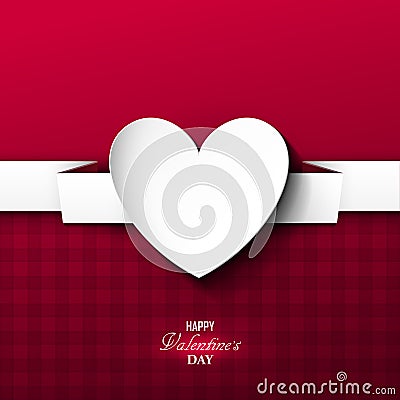 Bright Valentine`s day background Vector Illustration