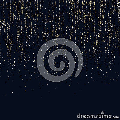 Bright vector illustration Magic rain of sparkling glittery particles lines Vector Illustration