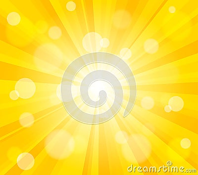 Bright vector sun effect background Vector Illustration