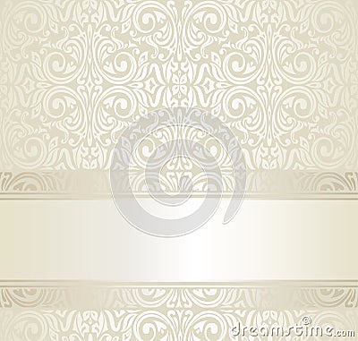 Bright wedding vintage background Vector Illustration