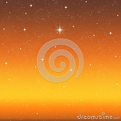 Bright wishing star night sky Stock Photo