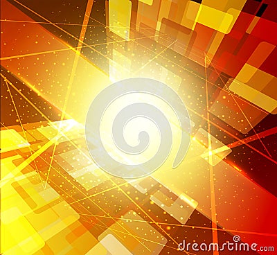 Bright-yellow abstract background vector Vector Illustration