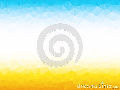 Bright yellow blue background Vector Illustration