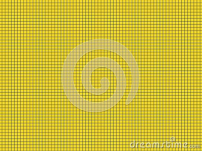 Bright Yellow notebook cage. Vector Illustration