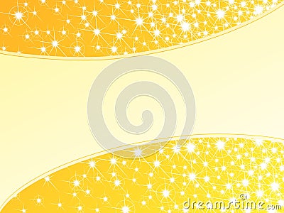 Bright yellow sparkly background, horizontal Stock Photo