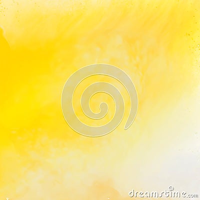 Bright yellow watercolor texture background Vector Illustration