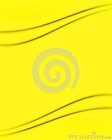 Bright Yellow Waves Stock Photo