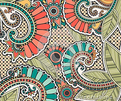 Bright zentangle doodle antistress pattern Vector Illustration