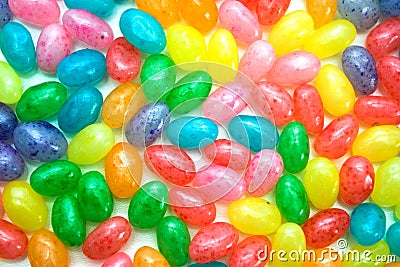 Brightly Colored Jelly Beans Stock Photo