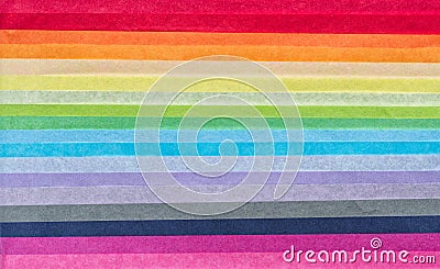 Brightly coloured tissue paper. Background. Stock Photo