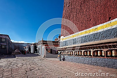 Sakya monastery, Tibet Stock Photo