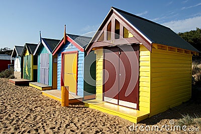 Brighton beach, Melbourne Stock Photo