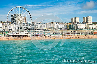 Brighton beach Editorial Stock Photo