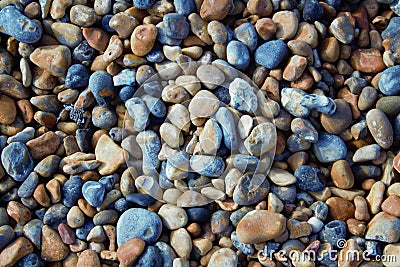 Brighton pebbles background, London UK Stock Photo