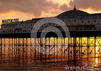 Brighton Pier, England Editorial Stock Photo