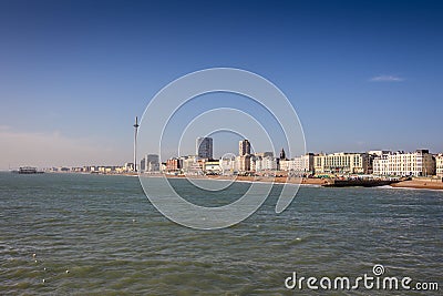 Brighton seafront Editorial Stock Photo