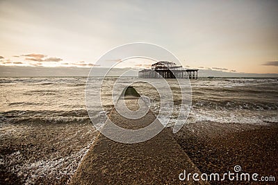 Brighton West Pier, UK Stock Photo