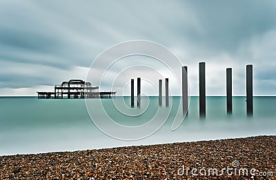 Brighton West Pier Stock Photo