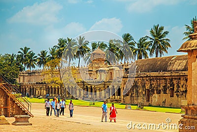 Brihadeeswara Temple in Thanjavur, Tamil Nadu, India. Editorial Stock Photo