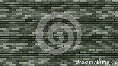 Brik Wall Vector. Green Stone Brik Wall Buidling. Military 23 February Brik Wall Background. Cartoon Illustration Vector Illustration