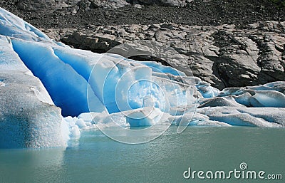Briksdalsbreen Glacier Stock Photo