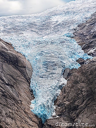 Briksdalsbreen Glacier Stock Photo