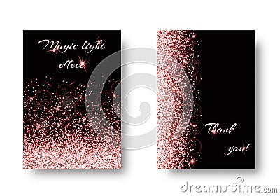 Brilliant background with christmas lights Vector Illustration