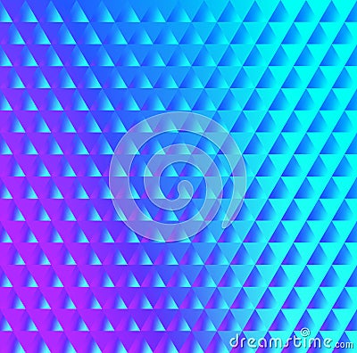 Brilliant blue pink pattern of triangles Vector Illustration