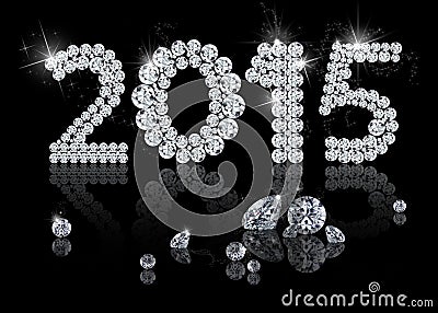 Brilliant New Year 2015 Cartoon Illustration