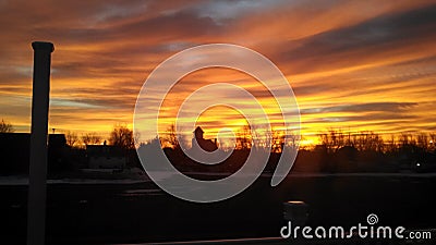 Brilliant sunrise Stock Photo