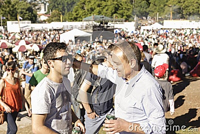 Brisbane, Australia - 18 April 2013: People festival at Brisbane Amusement Park Editorial Stock Photo