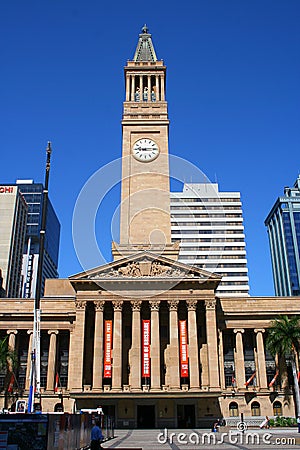 Brisbane City Hall Editorial Stock Photo