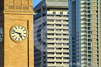 Brisbane Clock Tower Stock Photo