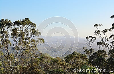 Brisbane Lookout at scenic Mt. Coot-tha Stock Photo