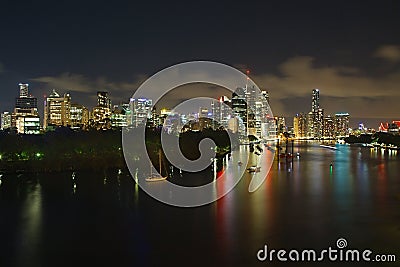 Brisbane night view Stock Photo