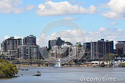 Brisbane Skyline -Queensland Australia Editorial Stock Photo