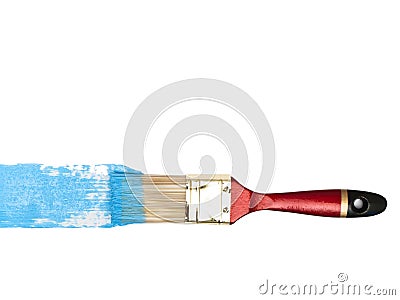 Bristle with blue color Stock Photo