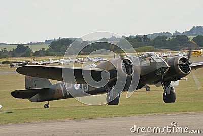 Bristol Blenheim bomber aircraft of Royal Air Force RAF of WW2 Battle of Britain Editorial Stock Photo
