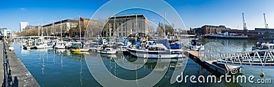 Bristol City Centre Docks Editorial Stock Photo