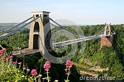 Bristol, Clifton Suspension Bridge Stock Photo