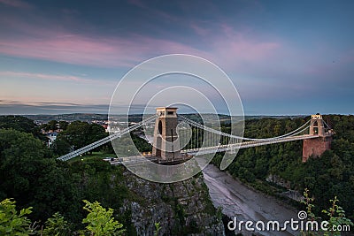 Bristol, Clifton Suspension Bridge Stock Photo