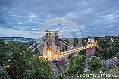 Bristol, Clifton Suspension Bridge Stock Photo